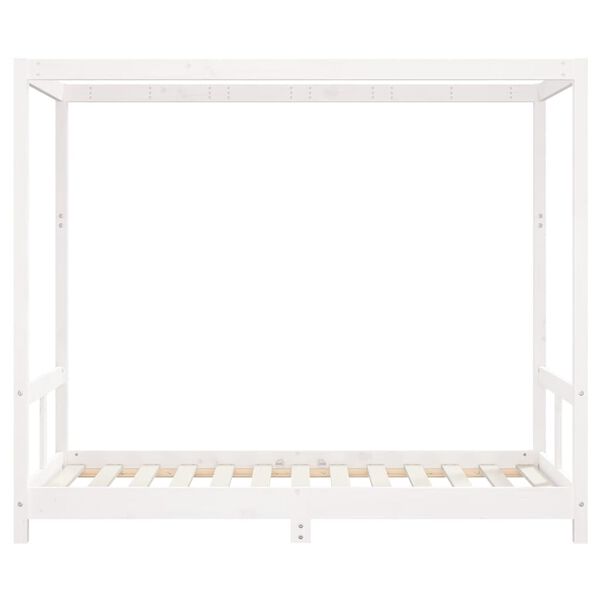 vidaXL Kids Bed Frame White 80x160 cm Solid Wood Pine