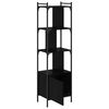 vidaXL Bookcase Black Oak 44.5 x 30 x 154.5 cm Engineered Wood