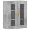 vidaXL Wall Mounted Cabinets 2 pcs Concrete Grey Engineered Wood