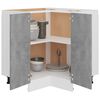 Corner Bottom Cabinet Lyon Concrete Grey 75.5x75.5x81.5 cm Engineered Wood