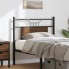 vidaXL Replace Headboard Brown Oak 80 cm Engineered Wood and Steel