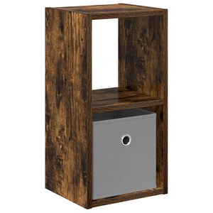 vidaXL Bedside Table Smoked Oak 25.5 x 22 x 49.5 cm Engineered Wood