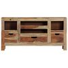 vidaXL Sideboard Grey 100x30x50 cm Solid Acacia Wood