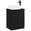 vidaXL Bathroom Furniture Set Black Oak Engineered Wood