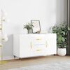 vidaXL Sideboard High Gloss White 100x36x60 cm Engineered Wood