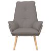 vidaXL Armchair Taupe 69 x 74 x 93 cm Sherpa Fabric