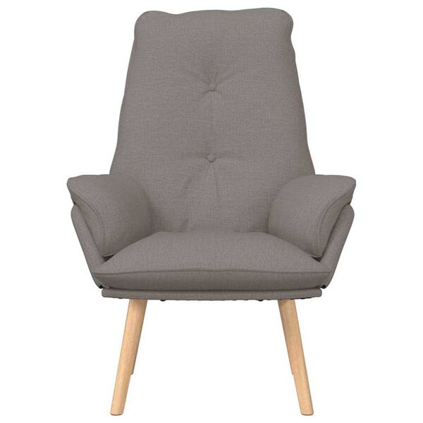 vidaXL Armchair Taupe 69 x 74 x 93 cm Sherpa Fabric