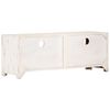 vidaXL TV Cabinet Solid Wood Acacia 110x30x40 cm White