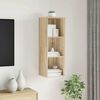 vidaXL Wall-mounted TV Cabinet Sonoma Oak 37x37x107 cm Engineered Wood