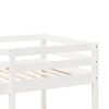 vidaXL Loft Bed Frame with Desk and Shelves White 90x200cm Solid Wood Pine