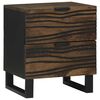 vidaXL Bedside Cabinet 2 pcs Walnut 40 x 33 x 46 cm Solid Acacia wood