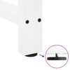 vidaXL Bar Table Legs White 2 pcs 50x(100-101) cm Steel