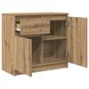vidaXL Sideboard with Drawer Artisan Oak 71x35x65 cm Engineered Wood