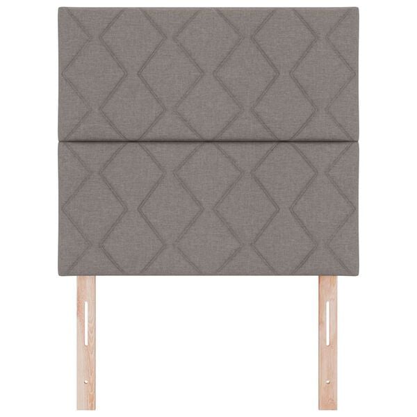 vidaXL Headboard with Headboard Taupe 100 cm Faux Leather