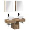 vidaXL Bathroom Cabinet Set 5 pcs Artisan Oak Engineered Wood
