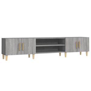 vidaXL TV Cabinet Grey Sonoma 180x31.5x40 cm Engineered Wood