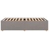 vidaXL Bed Frame without Mattress Taupe 100x200 cm Fabric