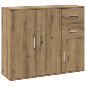 vidaXL Sideboard Artisan Oak 91x29.5x75 cm Engineered Wood