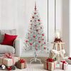 vidaXL Christmas Tree with 150 LEDs with Stand Silver 150 cm PET