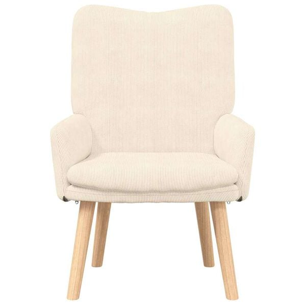 vidaXL Armchair Cream 63 x 67 x 94 cm Sherpa Fabric