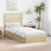 vidaXL Storage Bed with Drawer Sonoma Oak 75 x 190 cm Engineered Wood