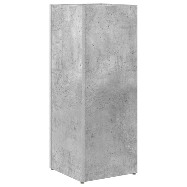 vidaXL Umbrella Stand Concrete Grey 25 x 24.5 x 64 cm Engineered Wood