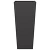 vidaXL Garden Planters Black 2 pcs 35x35x75 cm Steel