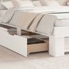 vidaXL Bed Frame with Headboard White 140 x 200 cm Solid Pine Wood