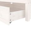 vidaXL Bed Frame without Mattress with Drawers White 100x200 cm (814940+814990)