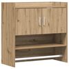 vidaXL Wall Shelf Wall-Mounted Artisan Oak 80 x 36 x 80 cm