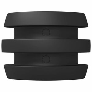 vidaXL Football Table Bumpers 3 x 3 x 2 cm Rod 16 pcs Black Plastic