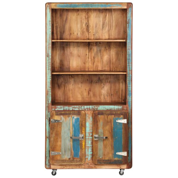 vidaXL Highboard 90x35x183 cm Solid Reclaimed Wood