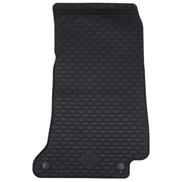 vidaXL Car Mat 4 pcs Black Rubber