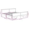 vidaXL Bed Frame without Mattress Honey Brown Solid Wood 180x200 cm Super King