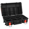 vidaXL Portable Flight Case Black 56.5x34x16 cm PP
