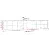 vidaXL Garden Raised Bed Brown 367x140x68 cm Galvanised Steel