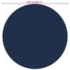 vidaXL Floating PE Solar Pool Film 527 cm Black and Blue