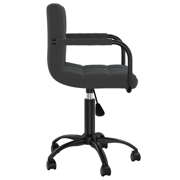 vidaXL Swivel Office Chair Black Velvet