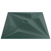 vidaXL Wall Panels Star 48 pcs Star Green 50 x 50 cm XPS Foam