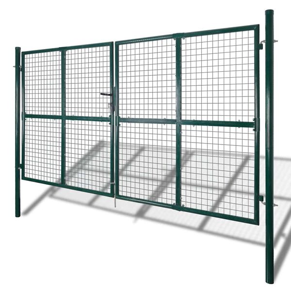 vidaXL Garden Mesh Gate Fence Door Wall Grille 300x200 cm
