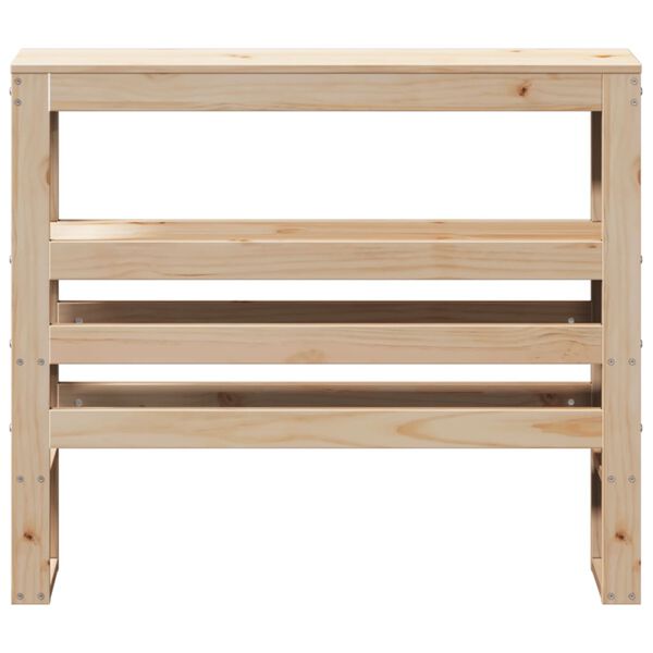 vidaXL Headboard with Shelves 100 cm Solid Wood Pine