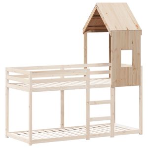 vidaXL Kids' Bed Roof 60x89x134.5 cm Solid Wood Pine