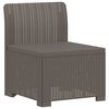vidaXL 1-Seater Garden Sofa Rattan Look PP Light Grey