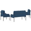 vidaXL Sofa Sets with Cushion 3 pcs Blue 115 x 56 x 80 cm Plywood