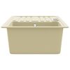 vidaXL Granite Kitchen Sink Single Basin Beige