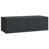 vidaXL Wall-Mounted TV Cabinet Black 98 x 41 x 30 cm Engineered Wood