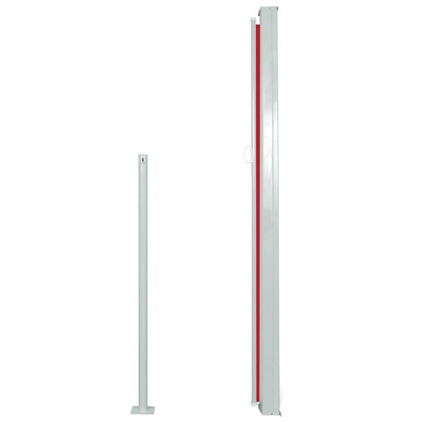 vidaXL Retractable Side Awning 120 x 300 cm Red