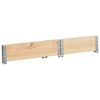vidaXL Pallet Collar 60x80 cm Solid Pine Wood