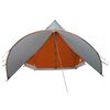 vidaXL Teepee Tent with Roof Grey and Orange 600 x 600 x 347 cm