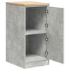 vidaXL Garage Storage Cabinet Concrete Grey 40x51x85 cm Solid Wood Pine